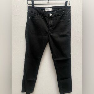 Abercrombie & Fitch Black Jeans The Super Skinny Ankle Mid Rise Denim Size 28 6S